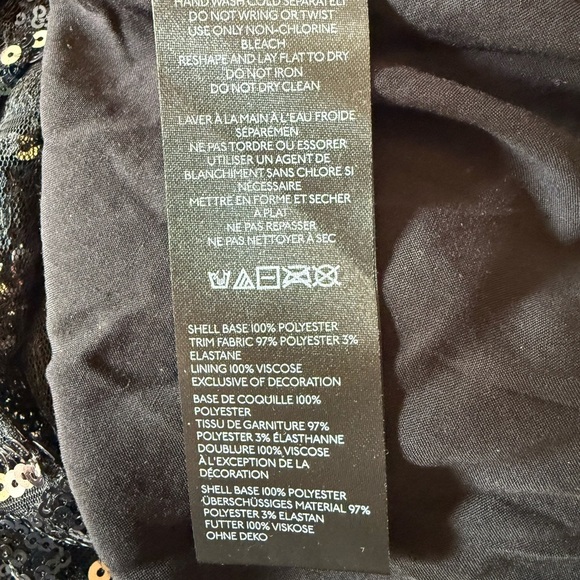 ANTHROPOLOGIE Maeve Sequins Bling Cocktail Party Striped Midi Dress Sz M/P NWT - Picture 12 of 12